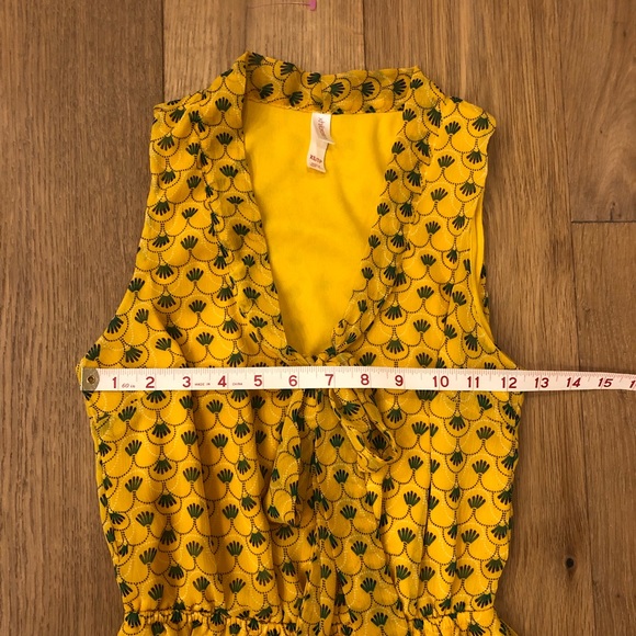 Xhilaration Sleeveless Tie Neck Dress in Mustard Yellow - Size XS - Picture 5 of 8